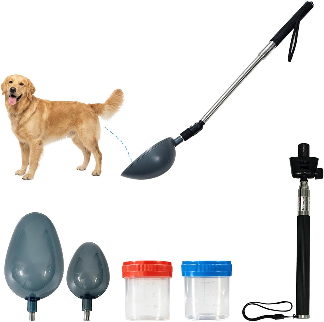 Dog Cat Urine Collector with 42" Telescopic Handle