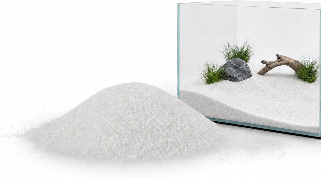 White Aquarium Sand 2lb, 0.5-1mm Silica Fish Tank Sand