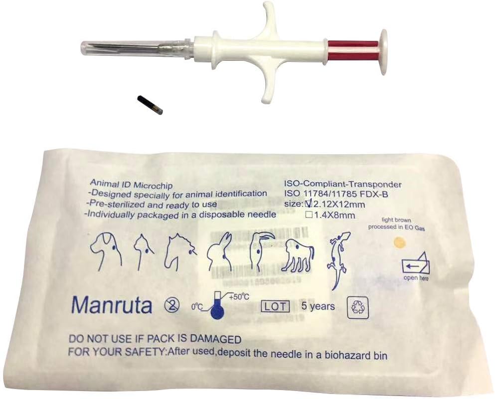 20-Pack ISO Compliant Transponder RFID Microchip Tag