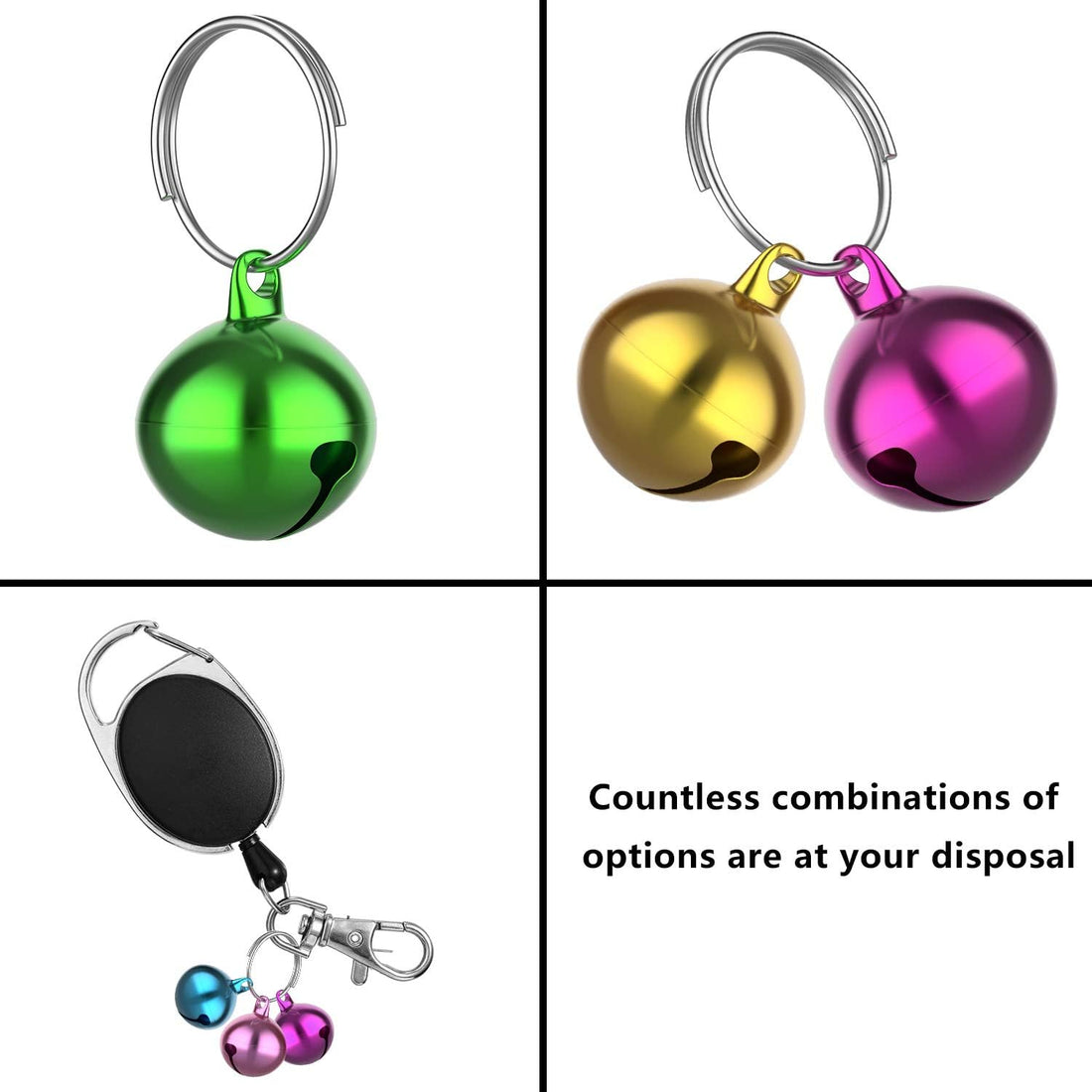 Outus 24 Sets of Cat Bells for Cat and Dog Collar Pendant Pet Bell