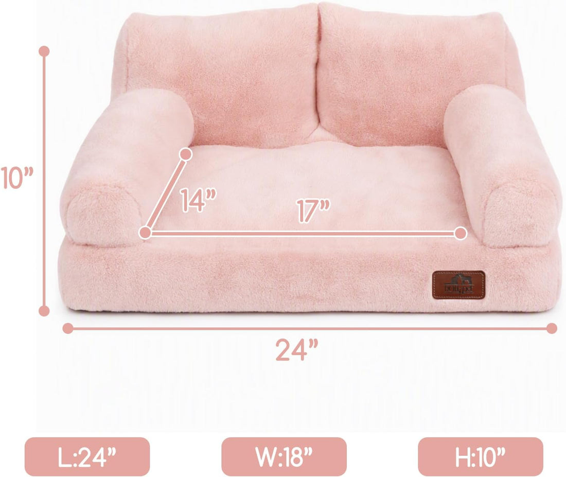 Hollypet Small Dog Large Cat Bed Puppy Couch Beds for Pets up to 25