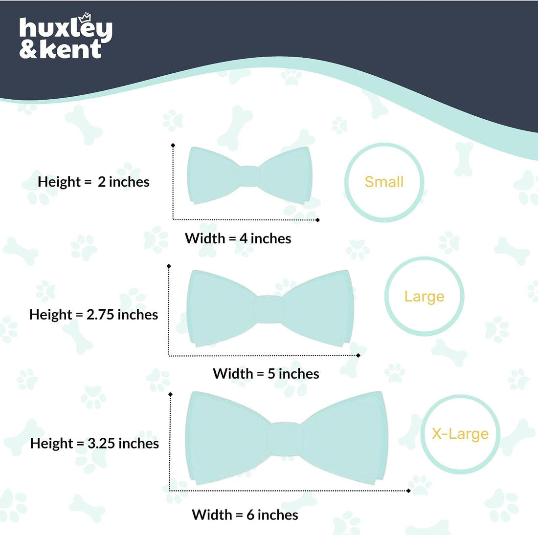 Huxley & Kent Pet Bow Tie for Dogs & Cats, Fall Check, Large/XLarge