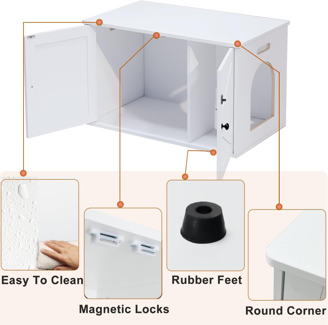 Timberer Cat Litter Box Enclosure