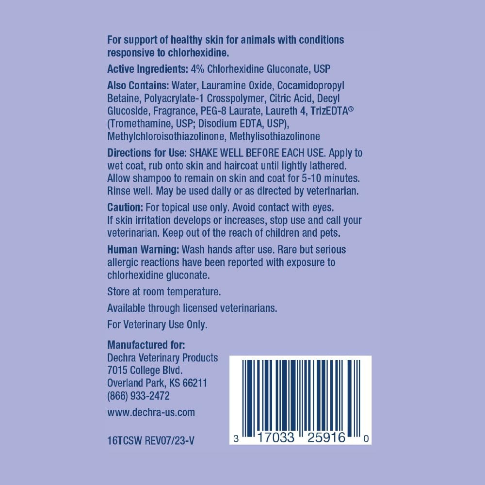 TrizCHLOR 4 Shampoo for Dogs, Cats and Horses, 16 Ounce