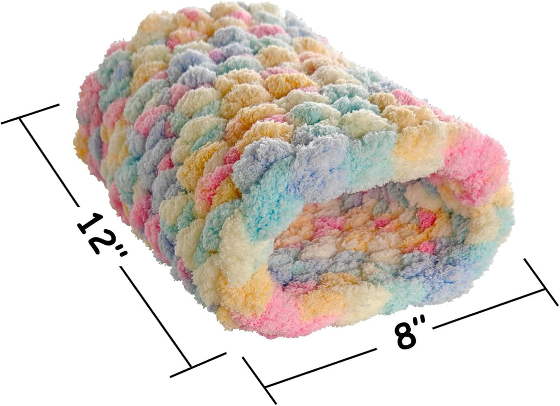 Handmade Soft Crochet Fleece Guinea Pig Tunnel Hideout Bed