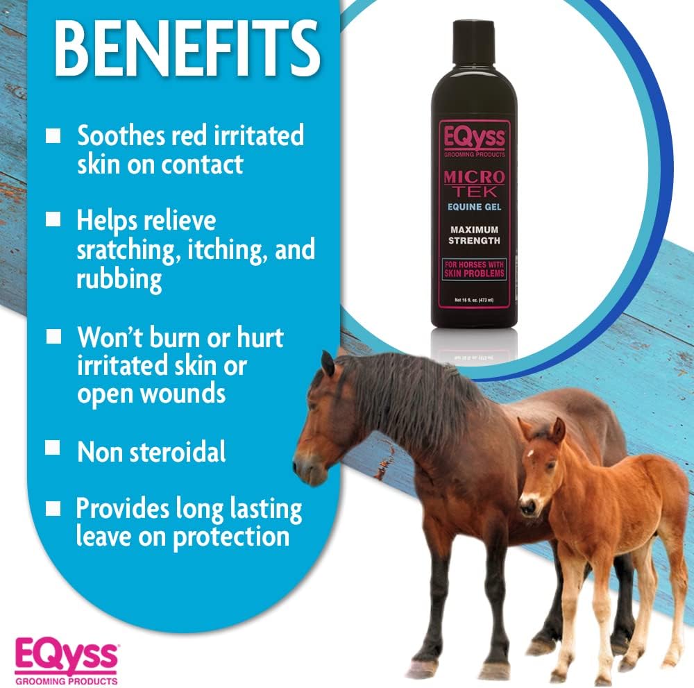 EQyss Micro-Tek Equine Itch Relief Gel - Soothes Irritated Skin