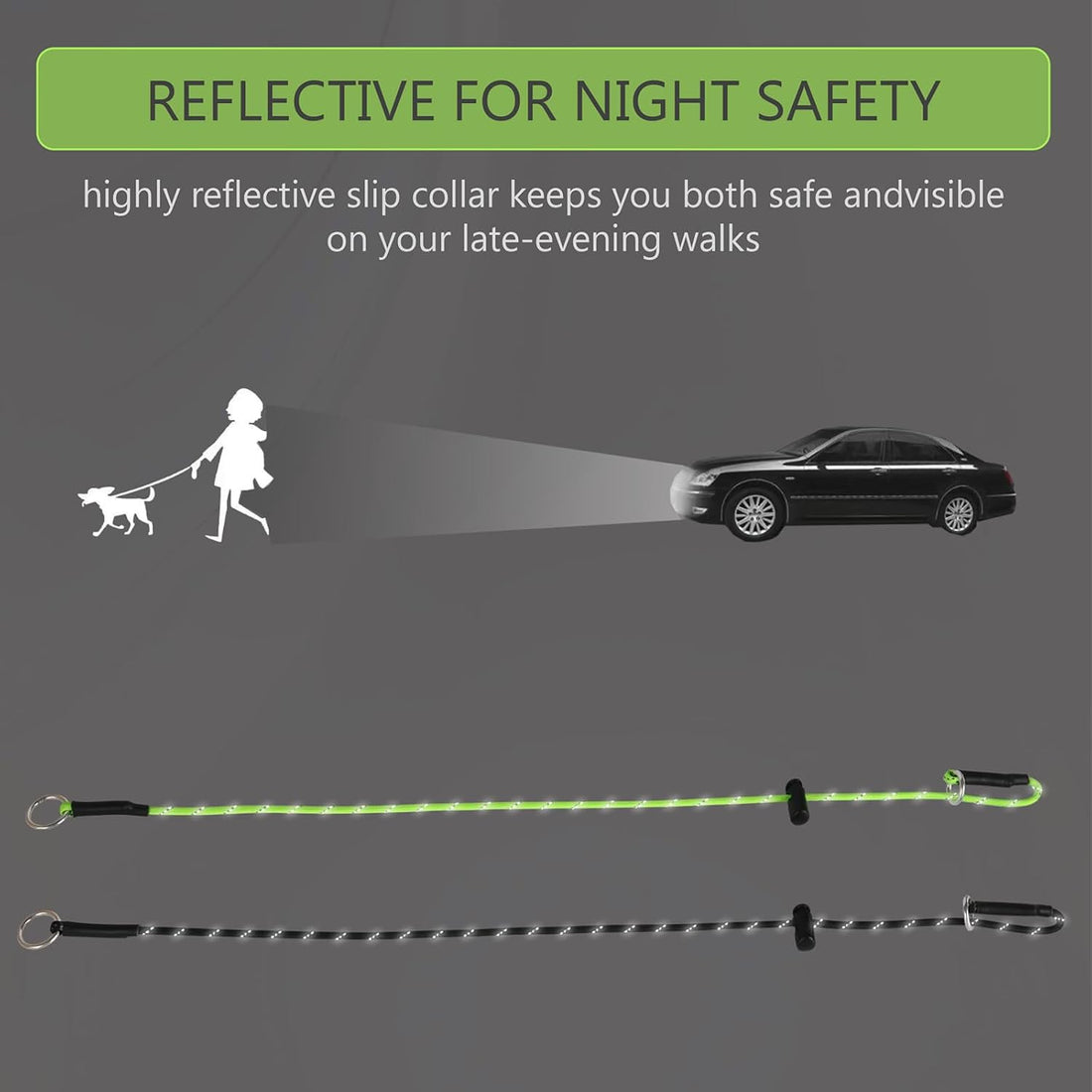 18" Dog Slip Collar – 5/32" Paracord Rope Dog Collar