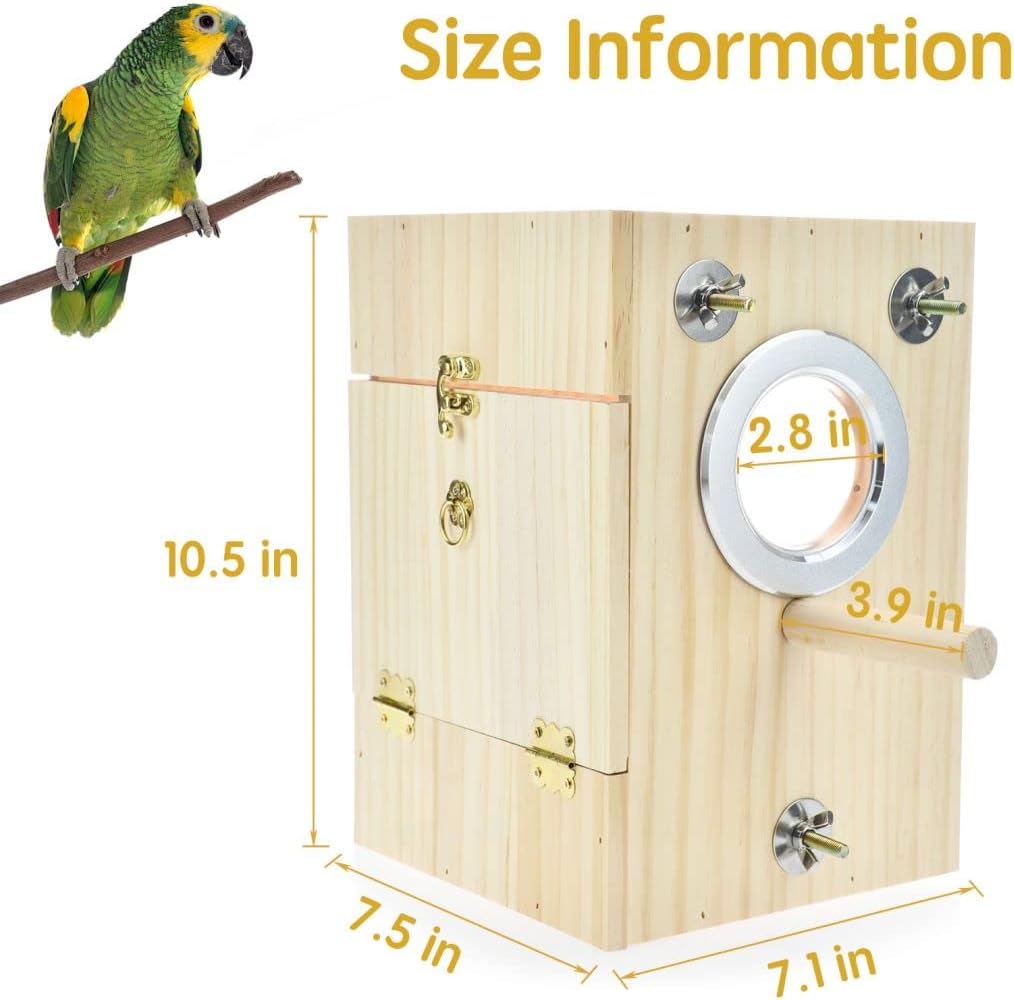 CooShou Bird Nest Box Parakeet Breeding Nest Box Bird Nest House