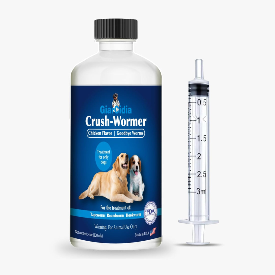 Broad Spectrum Dog Dewormer Treatment 120ml