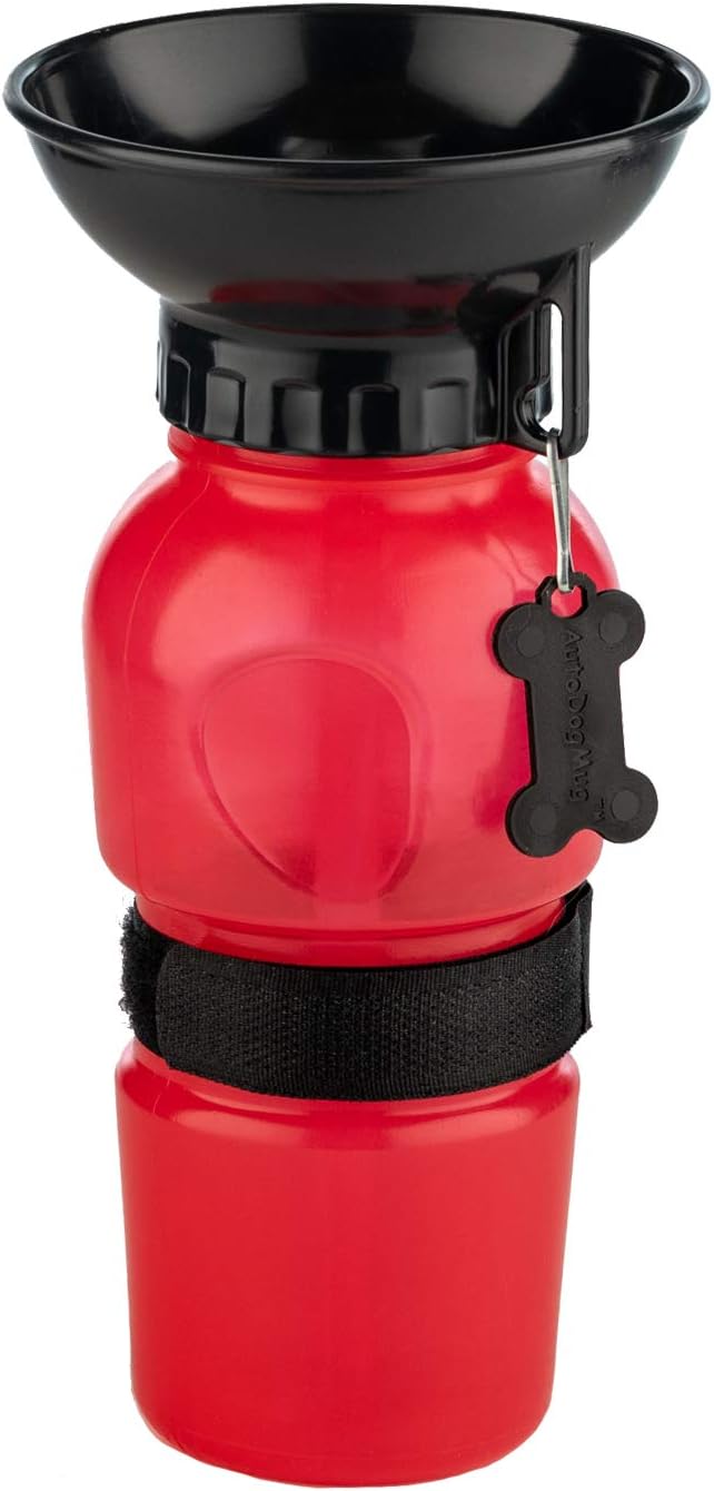 Highwave AutoDogMug Dog Water Bottle with Built-in Bowl, 20 oz