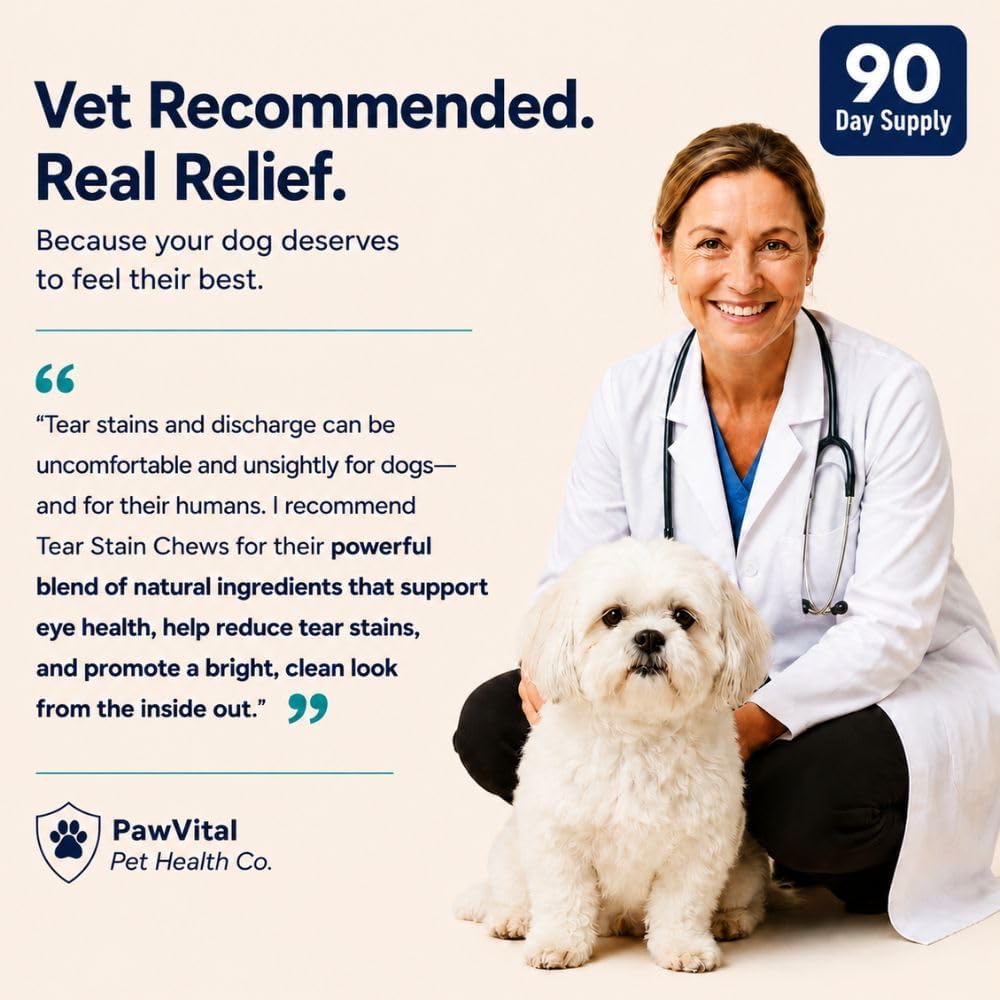 Tear Stain Chews for Dogs – Natural Tear Stain Remover & Eye Health