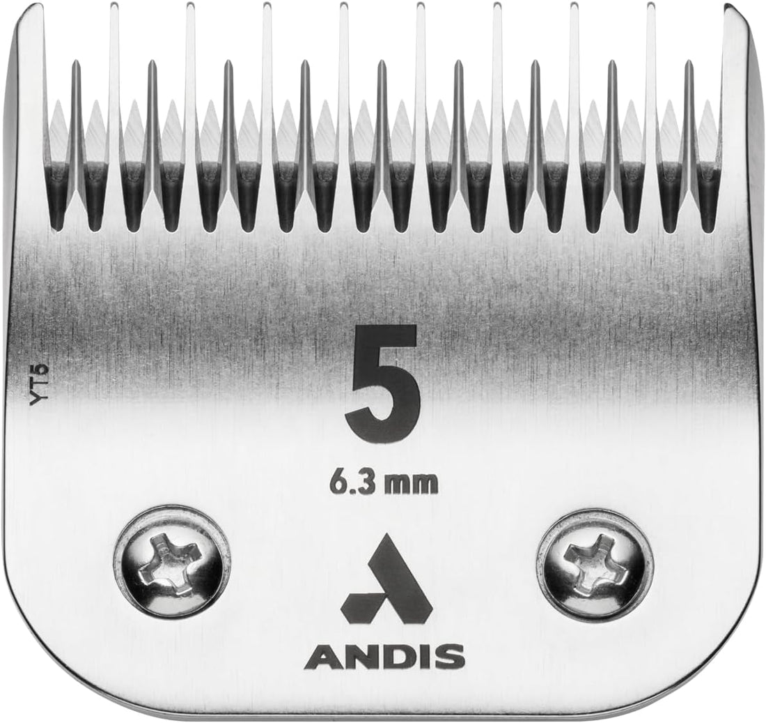 Andis 72640 UltraEdge Skip-Tooth Blade, Size 5, 1/4in Cut, Chrome