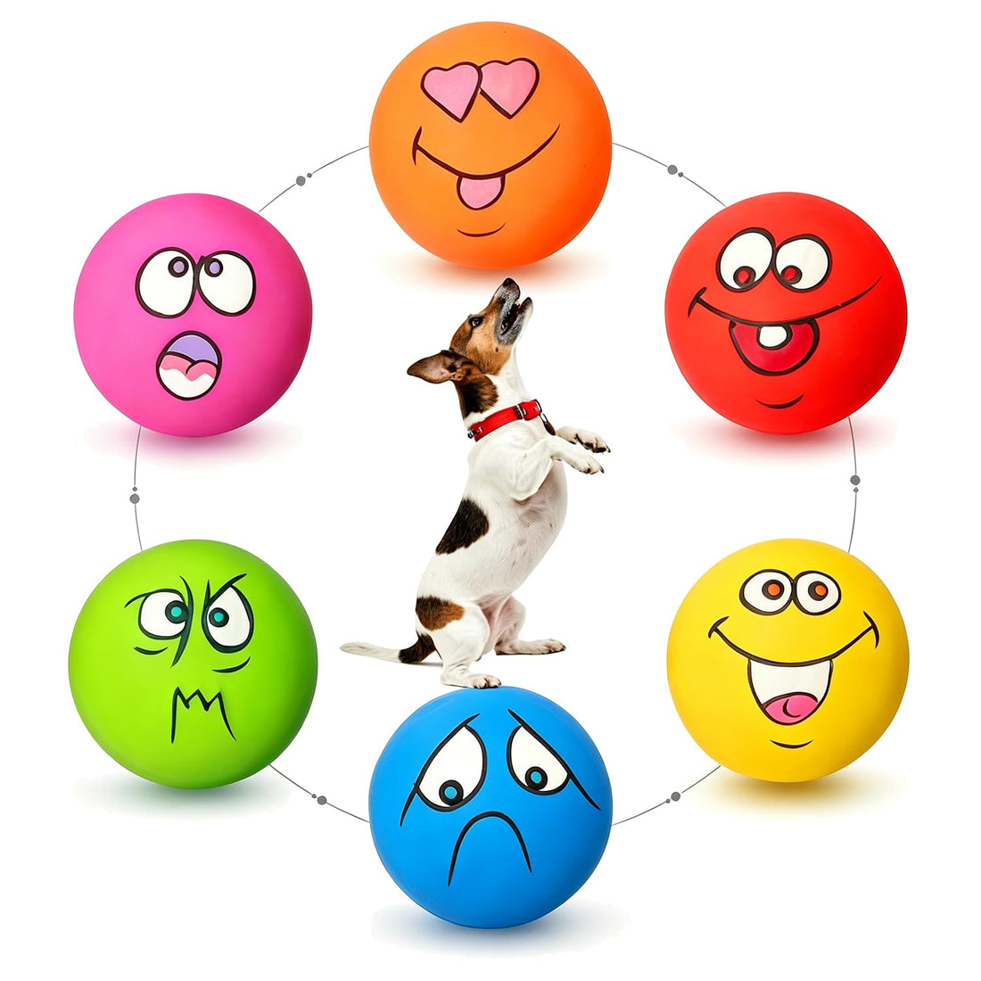 HOLYSTEED Latex Squeaky Dog Toys for Small Dogs, Mini Breed