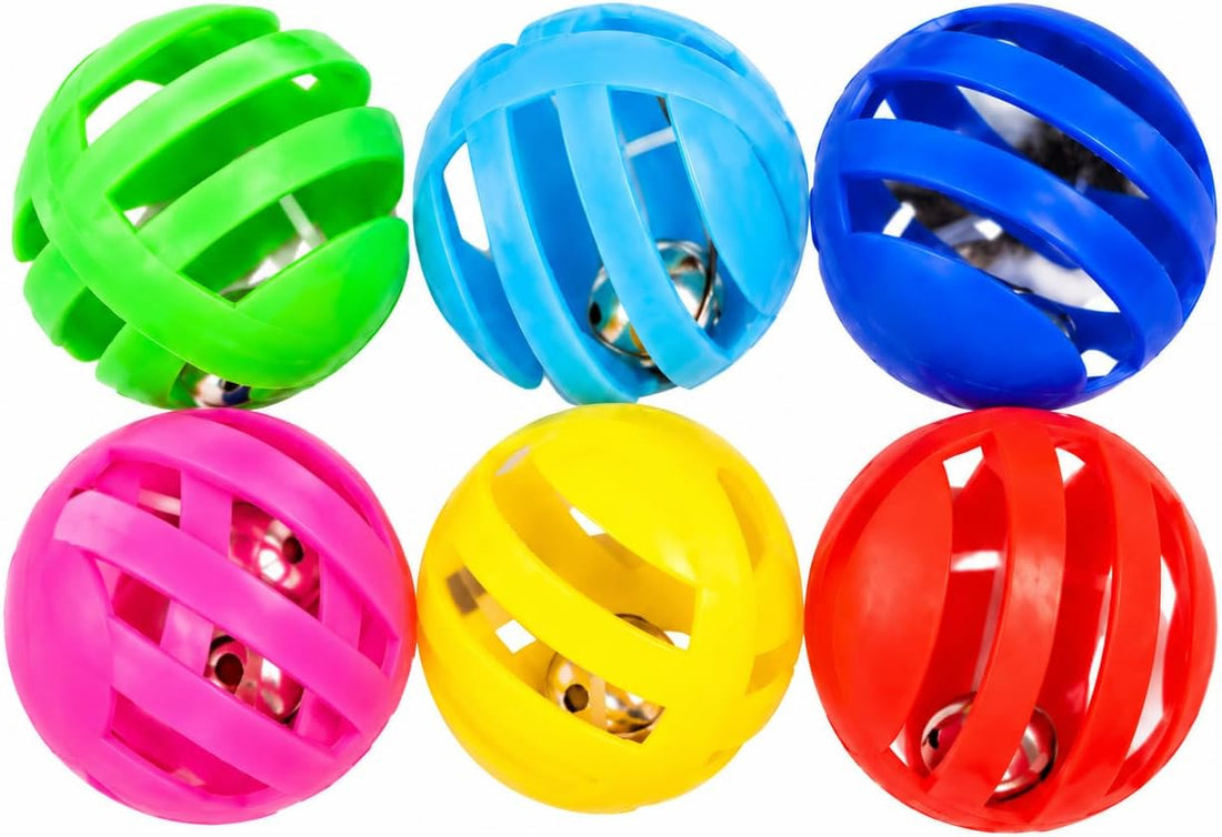 bulk buys Balls with Bells Cat Toys Set, Medium Breeds