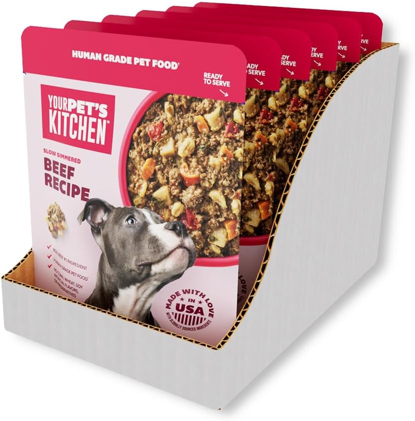 Your Pet's Kitchen Human Grade Slow Simmered Beef, 9 oz (6-Pack)