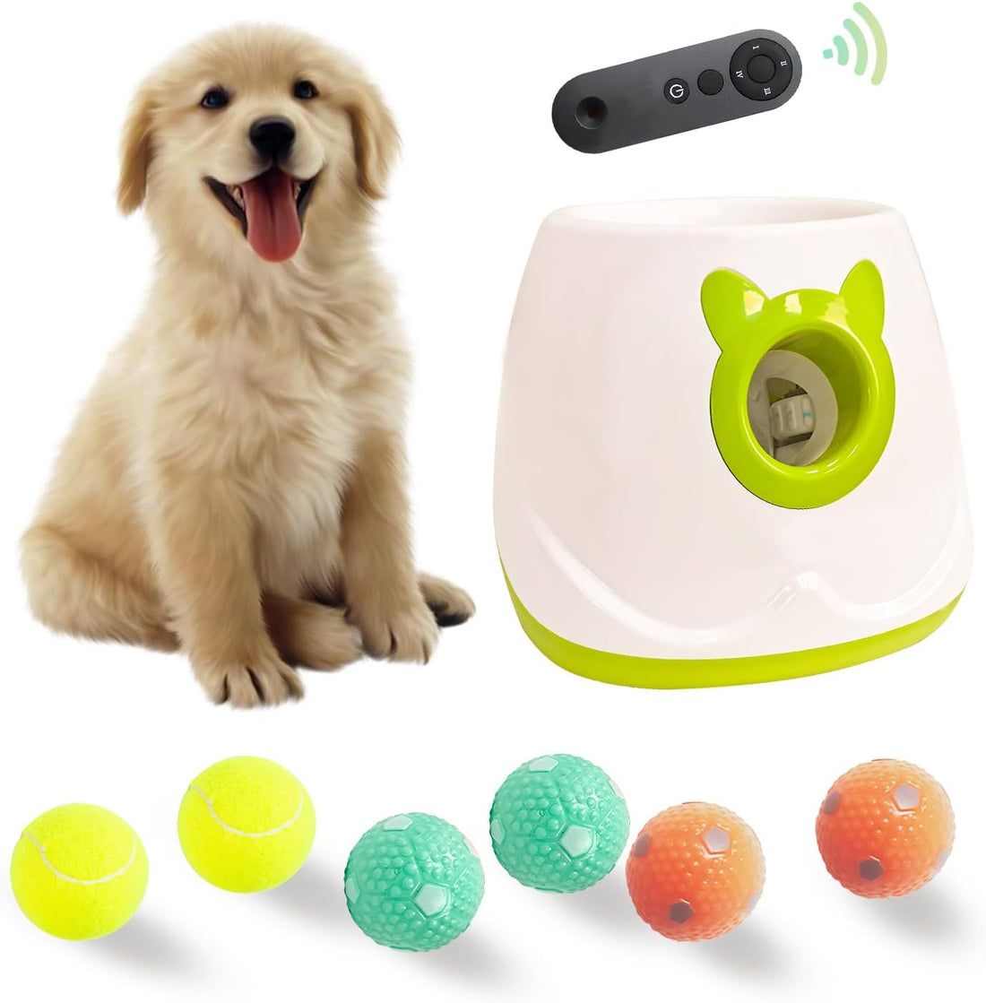 BESTHLS Automatic Dog Ball Launcher Tennis Ball Thrower Machine