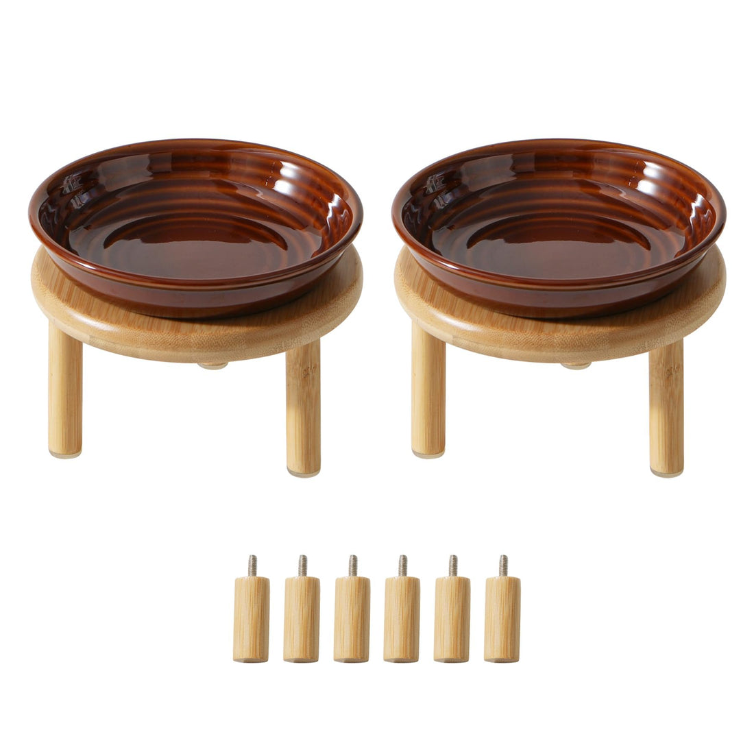 Havniva Elevated Cat Bowls Raised Ceramic Cat Bowl