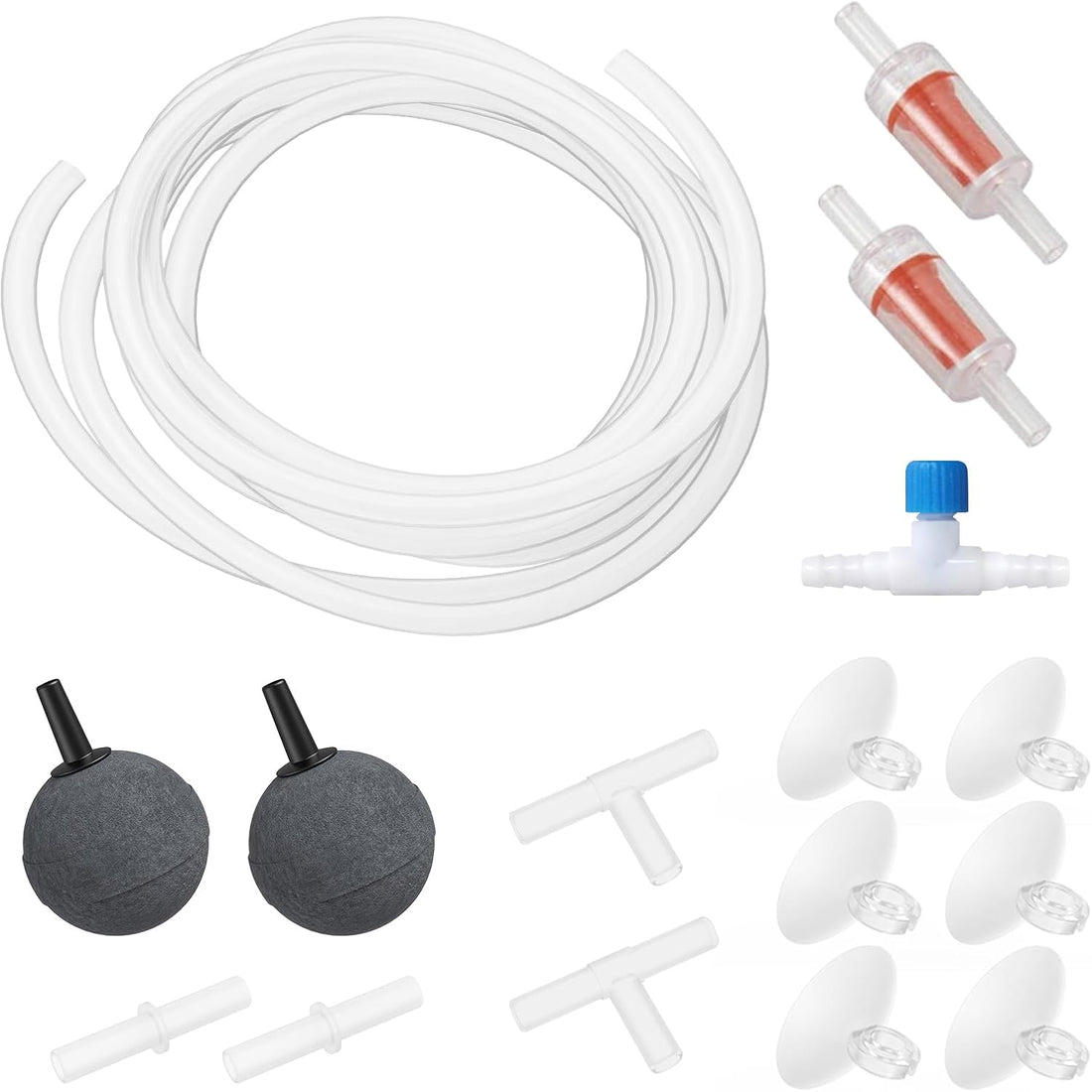 Moonorange Aquarium Air Pump Accessories Kit with Standard Tubing