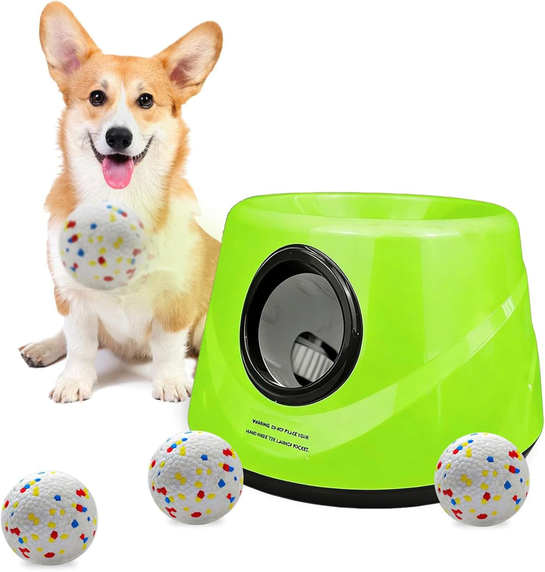 Automatic Dog Ball Launcher -Adjustable Distance Settings Dog Ball