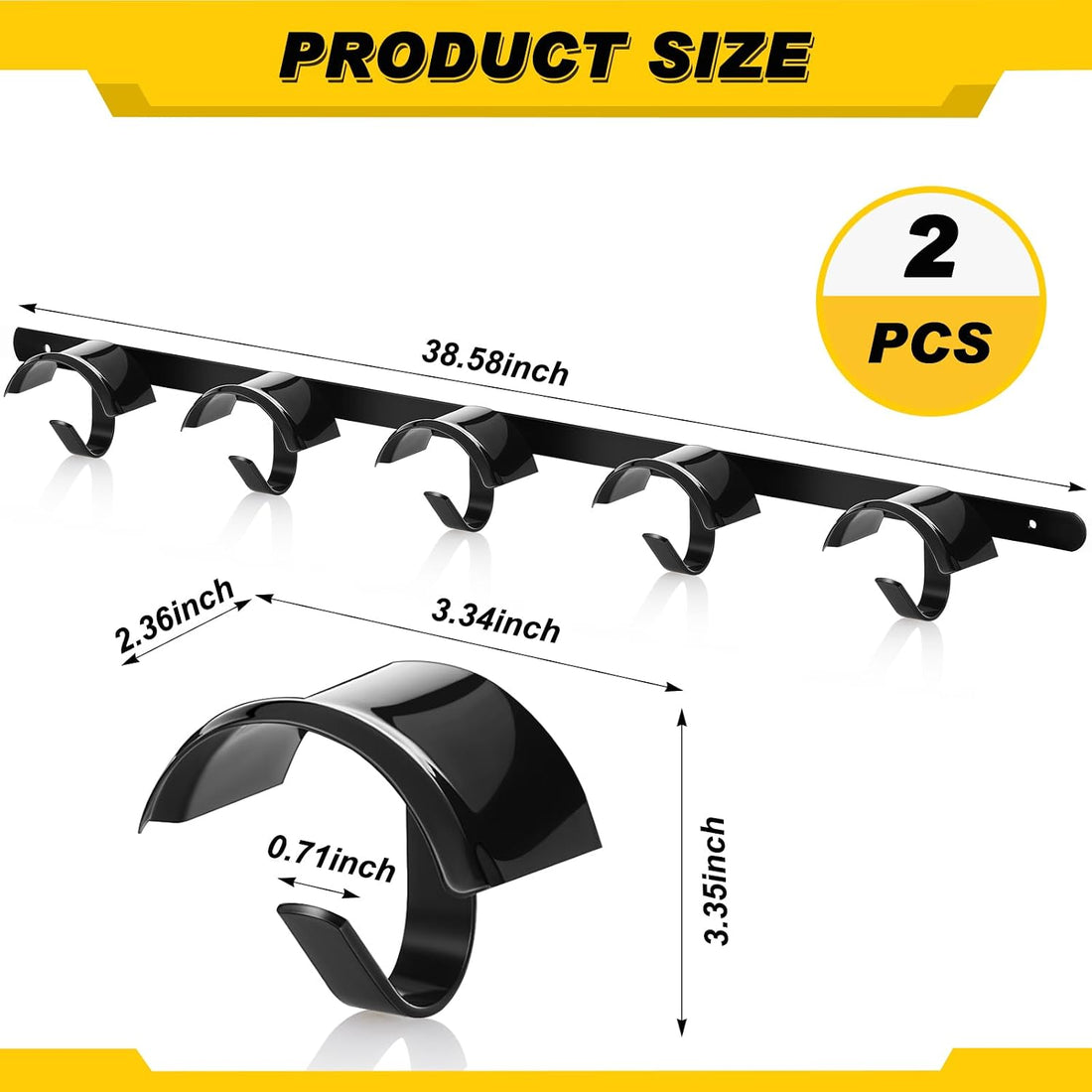 Zonon 2 Pcs Bridle Rack for Horse Wall Mount, Horse Tack Bulk