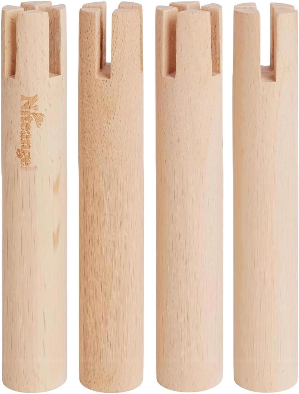 Niteangel Set of Beech Stilts for Elevating & Safely Setting