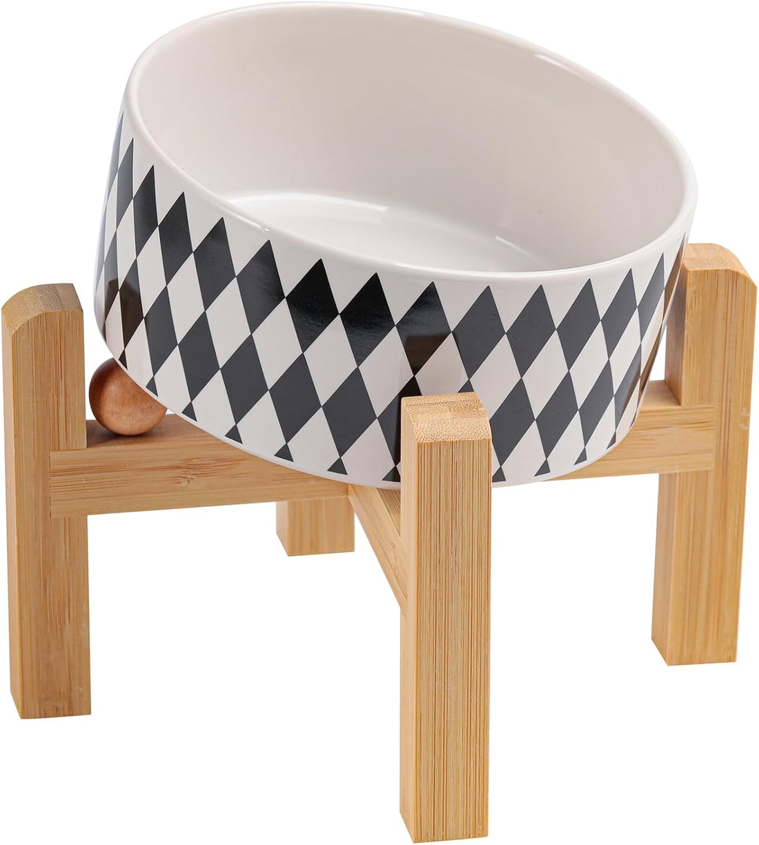Elevated/Raised 15°Tilted Anti Slip Ceramic Dog Bowl for Medium