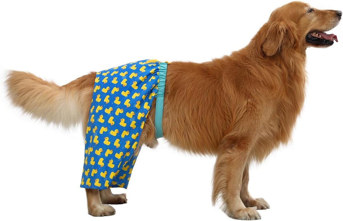 HDE Dog Swim Trunks Hawaiian Board Shorts Beach Pool Swimsuit for XS