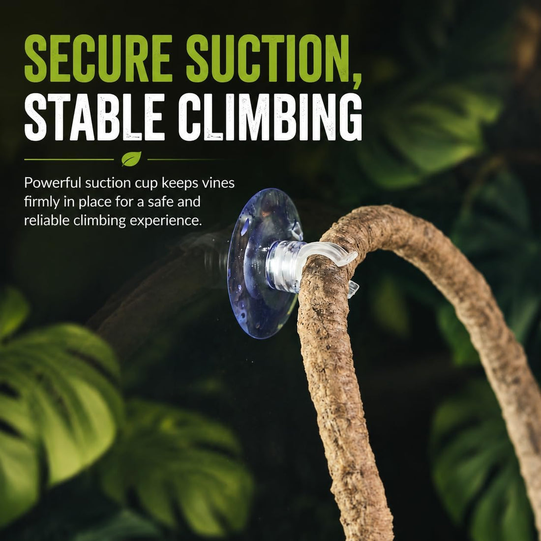 8-Foot Reptile Vines, Flexible Jungle Climber Habitat Decor