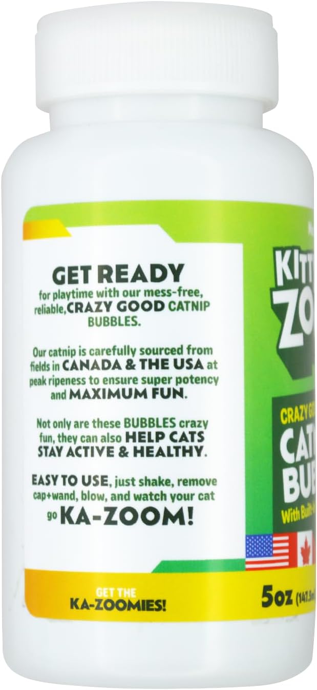 Catnip Bubbles for Cats, 5 oz | Built-in Wand