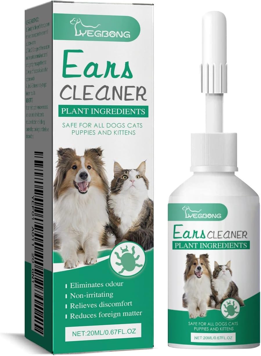 Gentle Ear Cleaning Solution for Dogs & Cats | Itchy Ear Relief