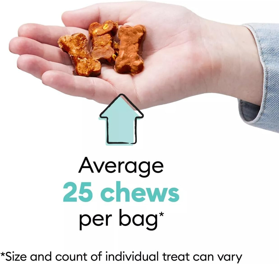 Wiggles and Wags Soft Chews Chicken & Cheese Recipe Bone-Shaped Treats