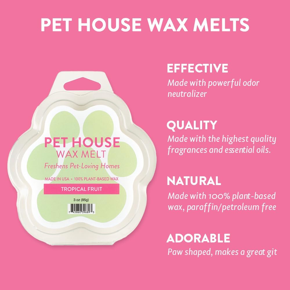 Tropical Fruit Spring and Summer Wax Melts Plant-Based Wax, Pet House