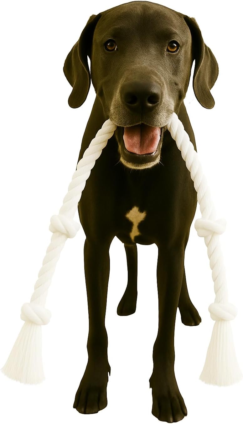 2-Pack 20” Heavy-Duty Dog Rope Toys for Strong Chewers