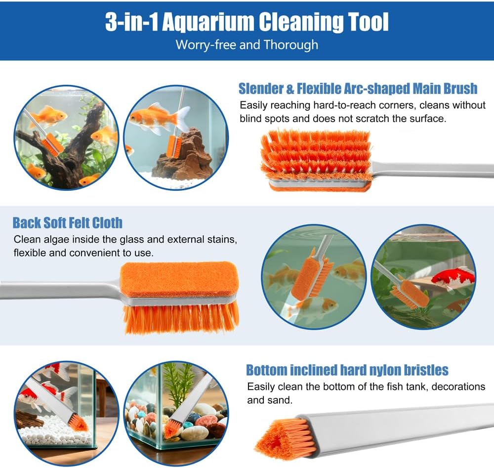 DaToo Small Glass Aguarium Cleaning Tool Algae Scraper for Acrylic