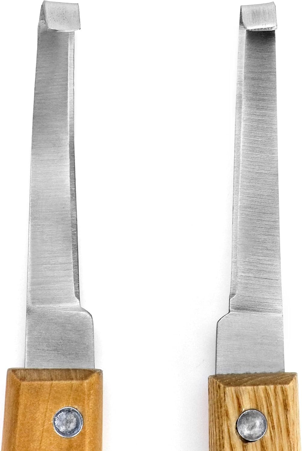 QWORK Hoof Cutter Set, Left and Right Hand Shaped, Stainless Steel