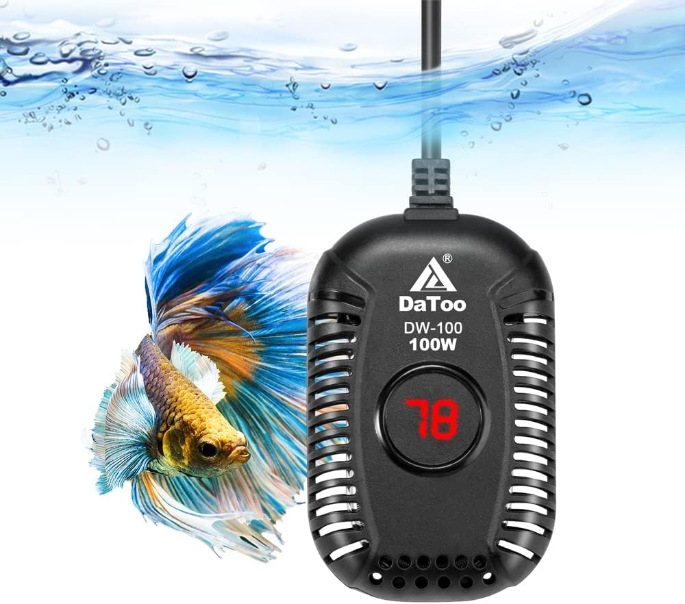 DaToo Small Aquarium Heater 50W Mini Fish Tank Heater 50 Watt