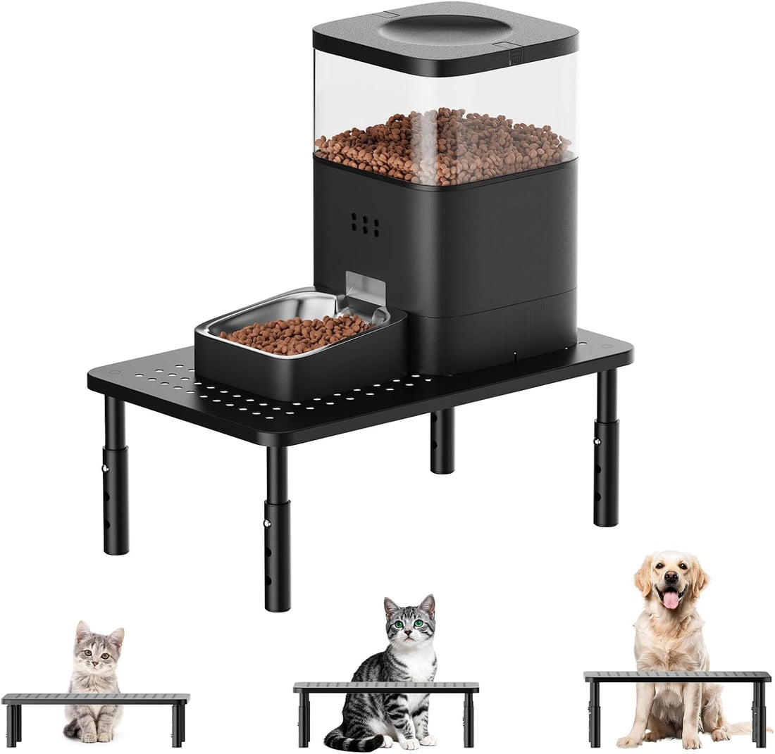 Automatic Cat Feeder Stand, Elevated Cat Food Stand & Bowl Riser