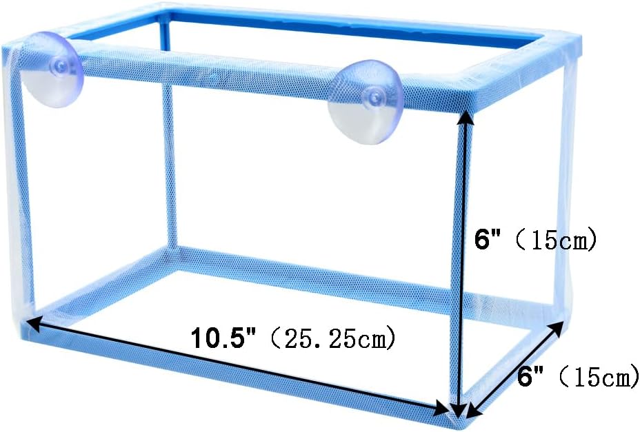 AQUANEAT Fish Tank Breeder 2 pcs Large Mesh Net Fry Saver Aquarium