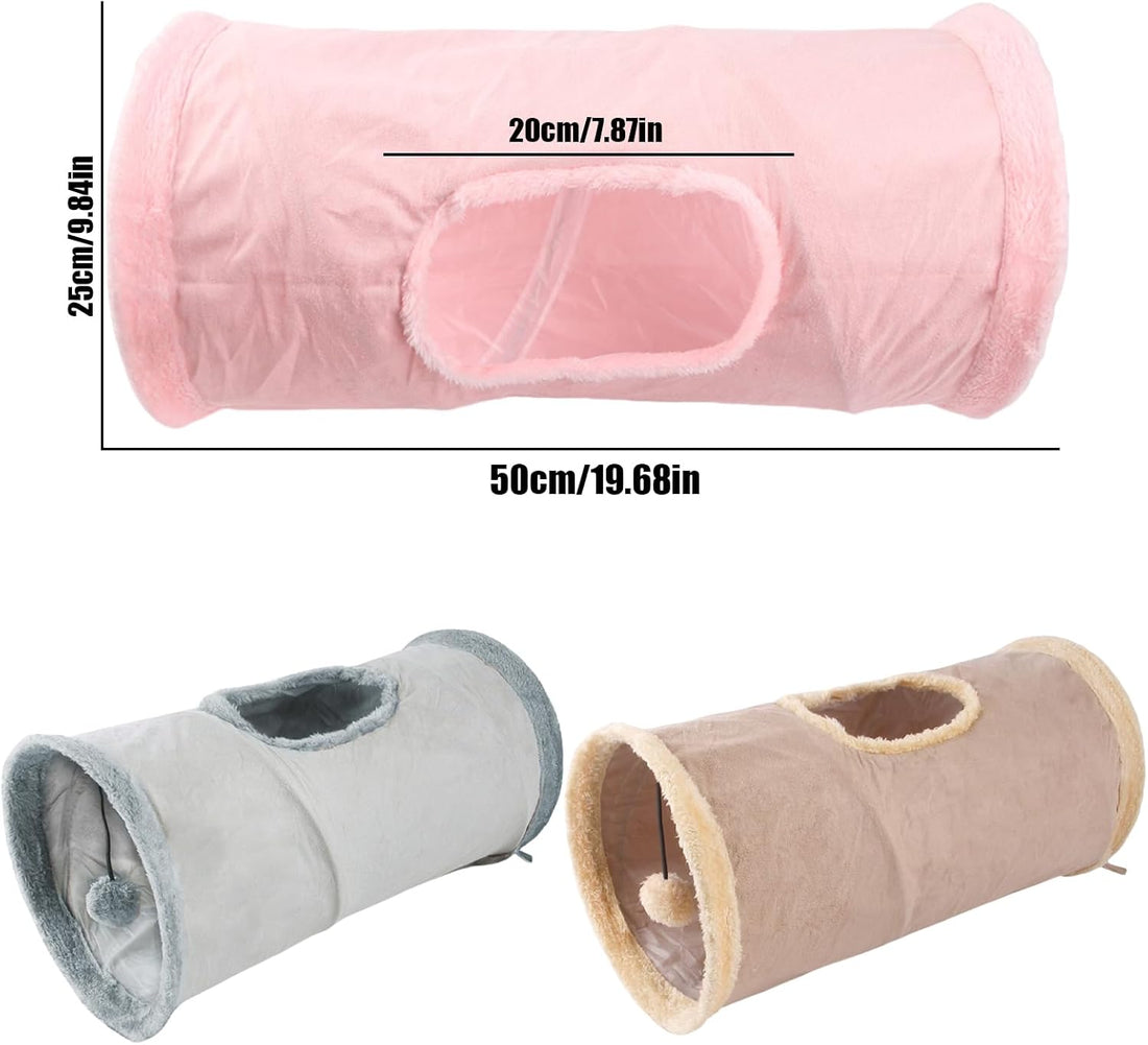 Cat Tunnel,Indoor Cat Play Tube Toys with Play Ball,Durable