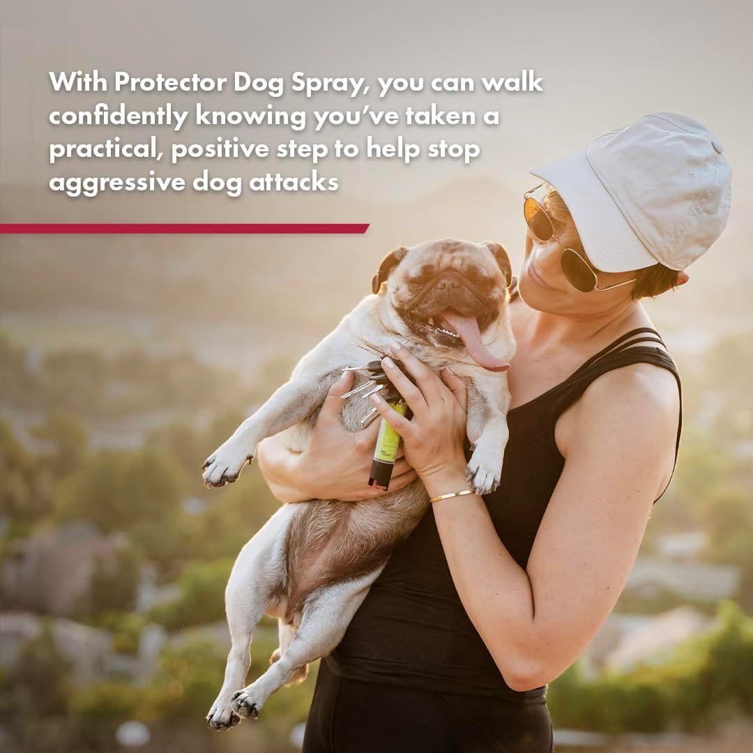 SABRE Protector Dog Spray with Key Ring, 14 Bursts, 12-Foot Range