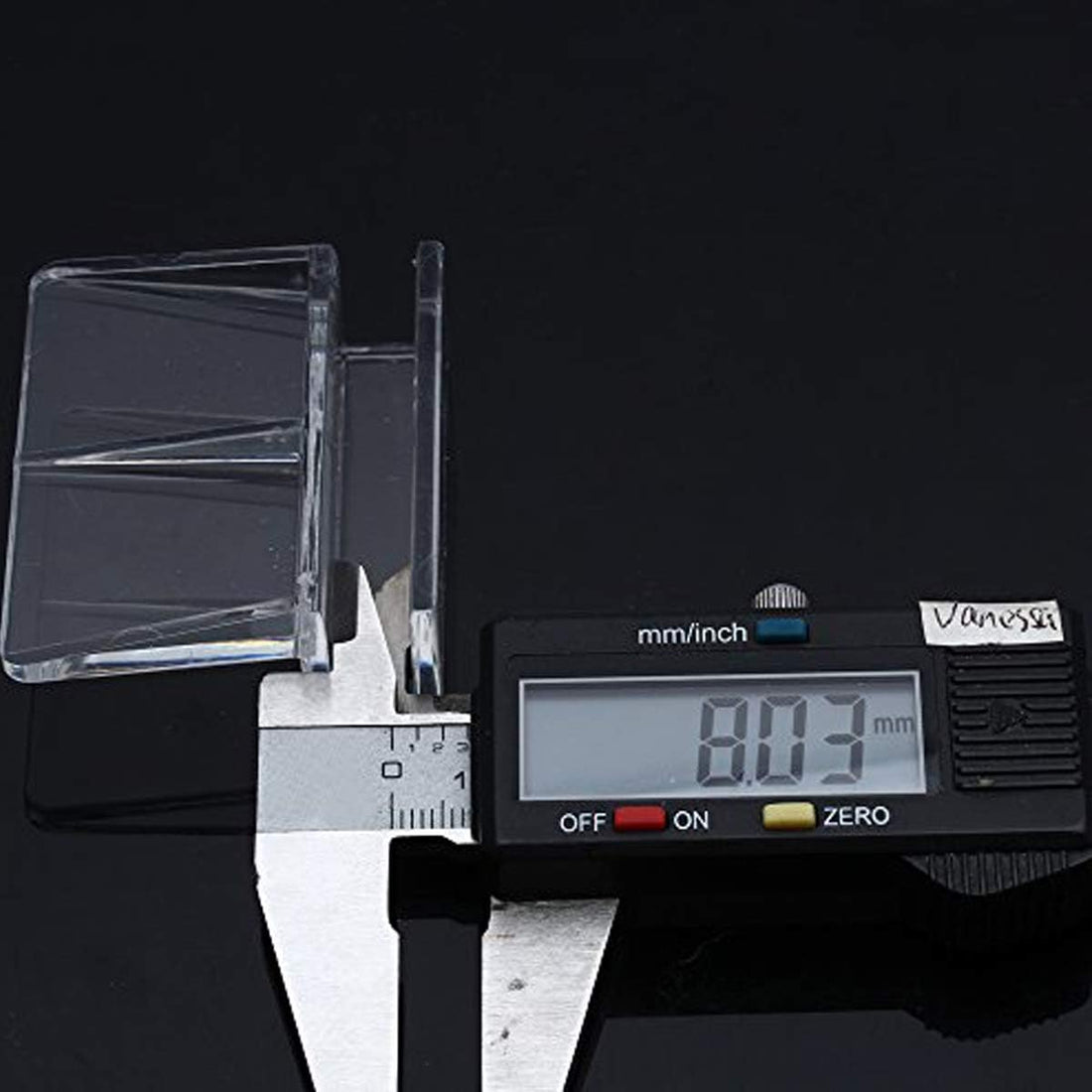 Weilan Rimless Aquarium Lid Clips 8mm Thick Acrylic 12 Pieces