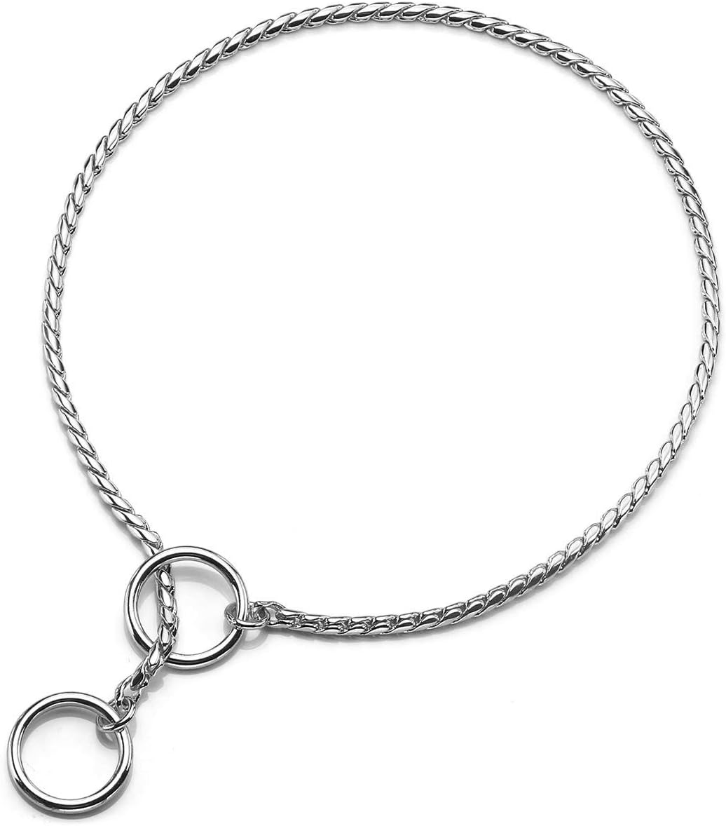 Stainless Steel Dog Choke Chain Collar for Training Walking