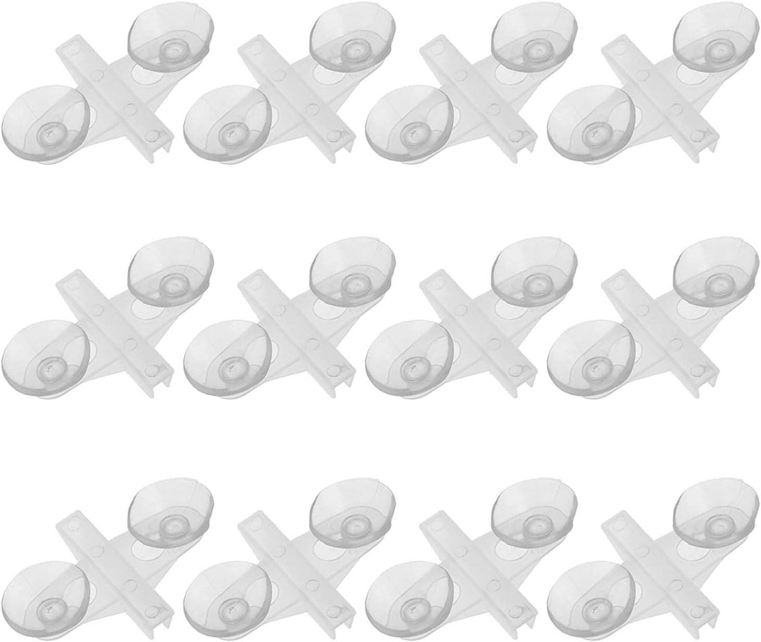 DGZZI Suction Cup Holder 12PCS White Aquarium Fish Tank Breeding