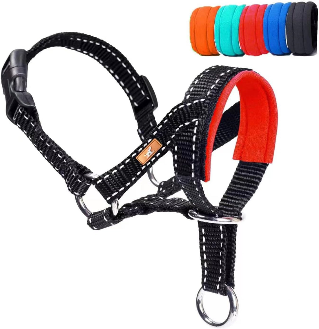Dog Head Collar, Head Collar with Reflective Strap to Stop Pulling