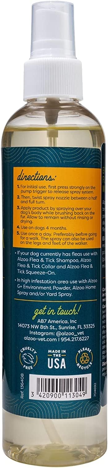 ALZOO Natural Flea and Tick Repellent Spray for Dogs