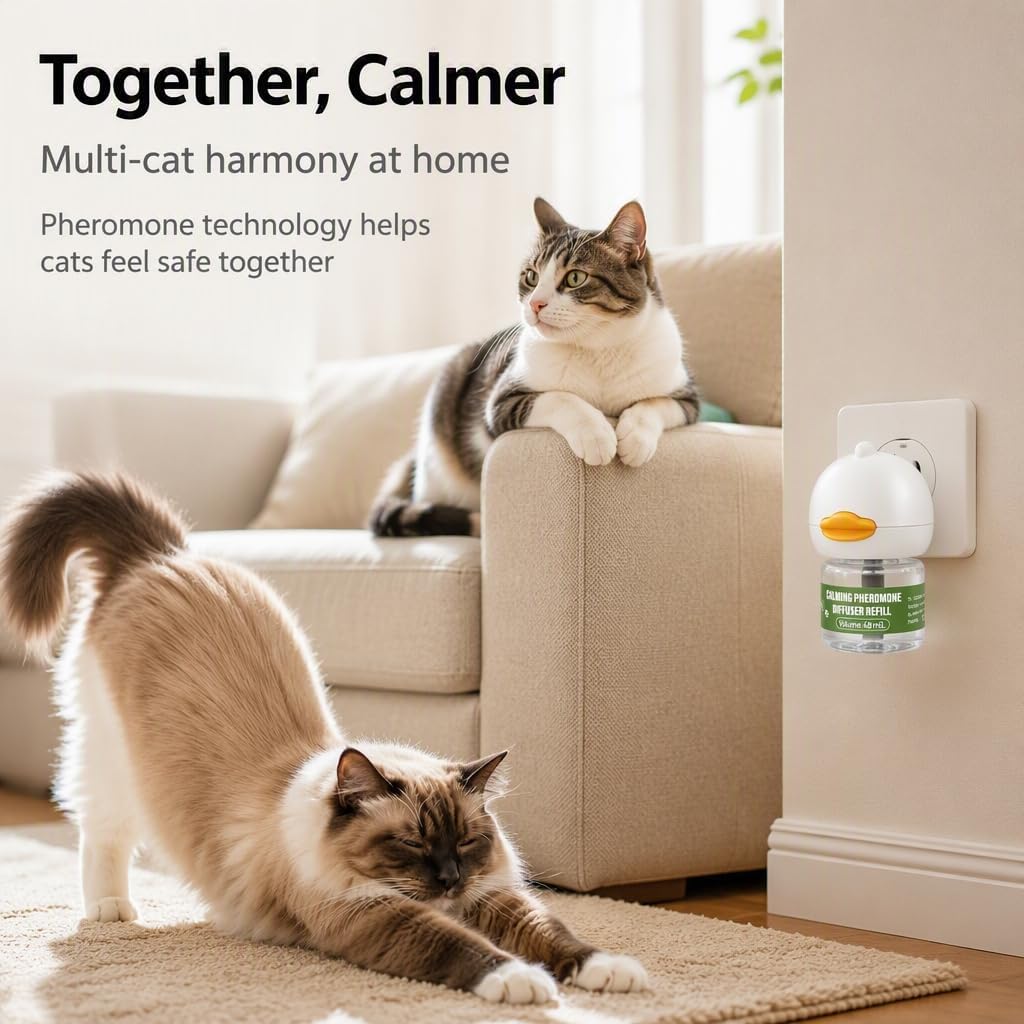 Cat Pheromone Diffuser Set 9-Pack Including 3 Plug-Ins & 6 Refills