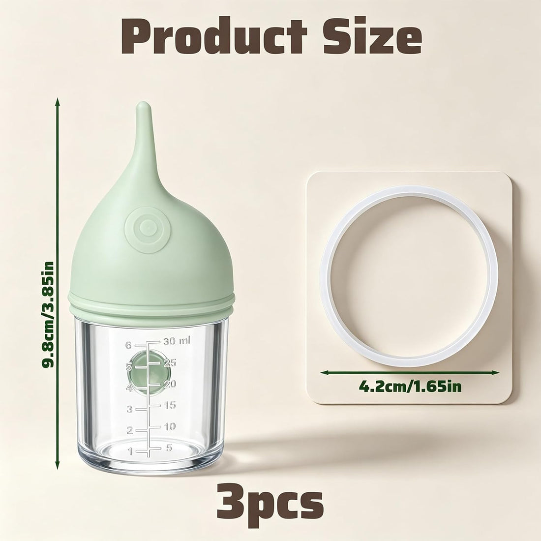 3 Pcs 30ml Kitten Milk Bottle, Kitten Feeding Bottle