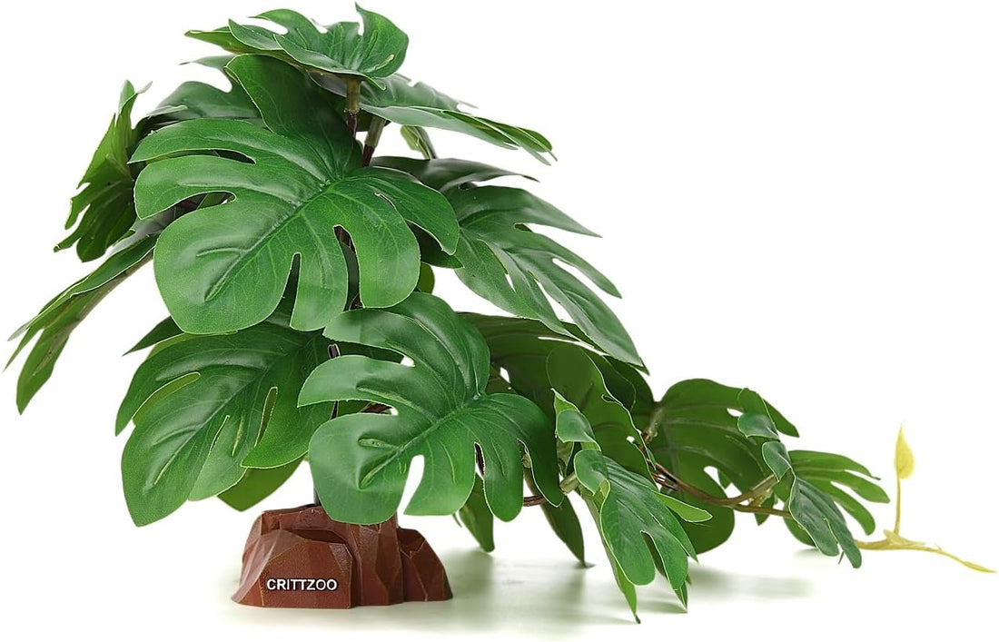 Reptile Fake Plants Terrarium Decor fit Snake Gecko Ball Python