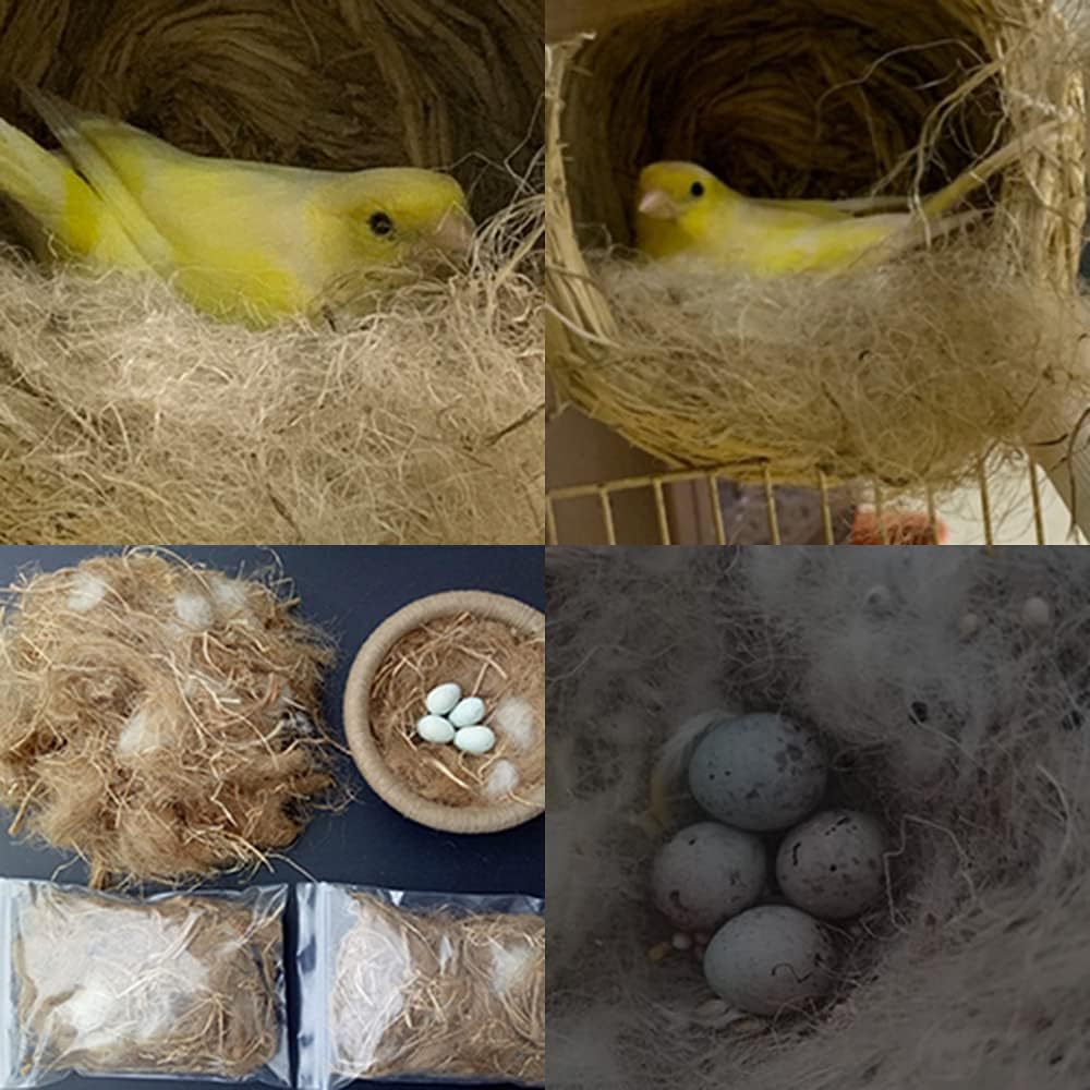 YJJKJ Natural Mixing Nesting Material Pads for Bird Nest