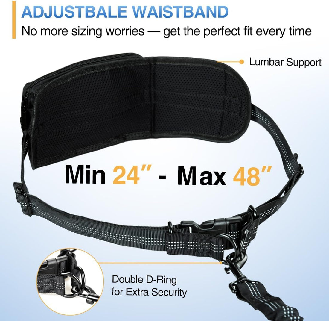 Kytely Hands Free Dog Leash with Zipper Pouch